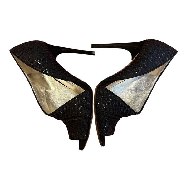 DOLCE & GABBANA Black Stilettos Heel D'orsay Pump Shoes Women's Size EU 35, US 5 - Picture 9 of 11